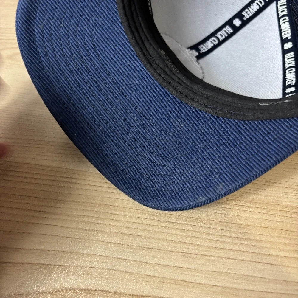 Topgolf Hat Cap Snap Back Trucker Mesh Blue Black Clover Live Lucky Mens Golf